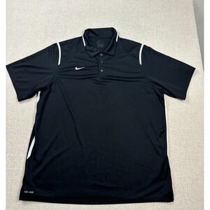 Nike mens dry fit Polo shirt size 2XL /XXL Black